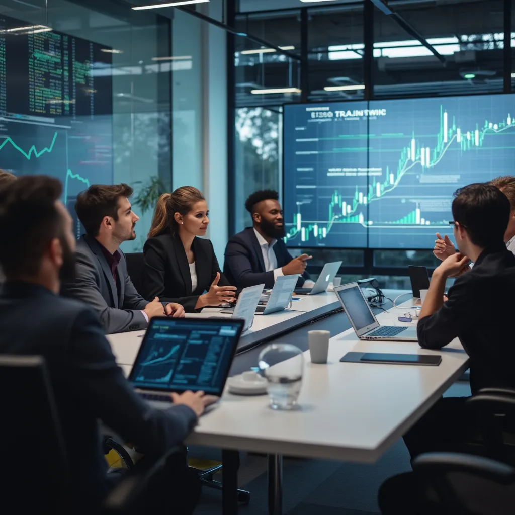 Equipo de FinanzasArg en una sesión de estrategia