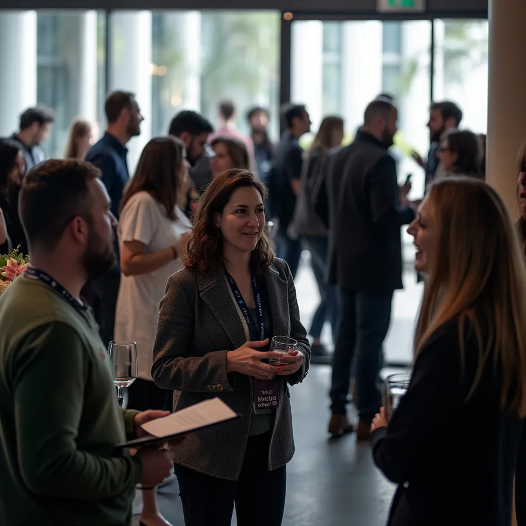 Evento de networking de la comunidad financiera